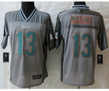 Nike Miami Dolphins #13 Dan Marino 2013 Gray Vapor Elite Jersey