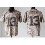 Nike Miami Dolphins #13 Dan Marino 2013 USMC Camo Elite Jersey