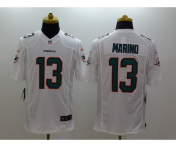 Nike Miami Dolphins #13 Dan Marino 2013 White Limited Jersey