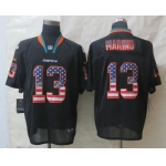 Nike Miami Dolphins #13 Dan Marino 2014 USA Flag Fashion Black Elite Jersey