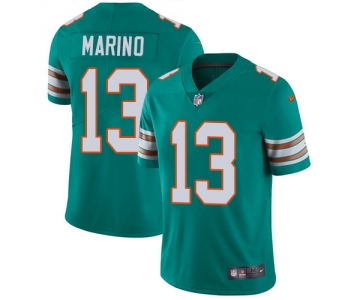 Nike Miami Dolphins #13 Dan Marino Aqua Green Alternate Men's Stitched NFL Vapor Untouchable Limited Jersey