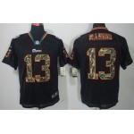 Nike Miami Dolphins #13 Dan Marino Black With Camo Elite Jersey