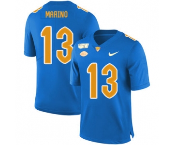 Pittsburgh Panthers 13 Dan Marino Blue 150th Anniversary Patch Nike College Football Jersey