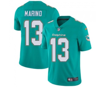 Size XXXXL Nike Dolphins #13 Dan Marino Aqua Green Team Color Stitched NFL Vapor Untouchable Limited Jersey