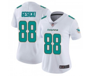 Women's Miami Dolphins #88 Mike Gesicki White limited Vapor Untouchable Jersey