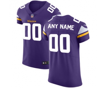 Men's Minnesota Vikings Nike Purple Vapor Untouchable Custom Elite Jersey