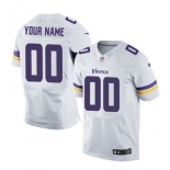 Men's Nike Minnesota Vikings Customized Elite White NFL Jersey