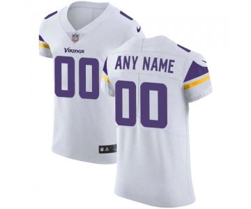 Men's Nike Minnesota Vikings Customized White Vapor Untouchable Custom Elite NFL Jersey