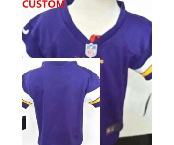 Nike Minnesota Vikings Custom Purple Toddlers Jersey