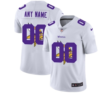 Nike Minnesota Vikings Customized White Team Big Logo Vapor Untouchable Limited Jersey