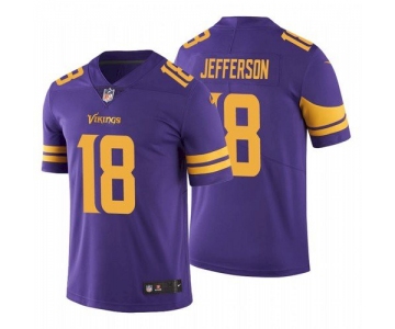 Men's Minnesota Vikings #18 Justin Jefferson 2020 Purple Vapor Untouchable Nike Limited Jersey