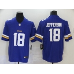 Men's Minnesota Vikings #18 Justin Jefferson Purple 2020 Vapor Untouchable Stitched NFL Nike Limited Jersey