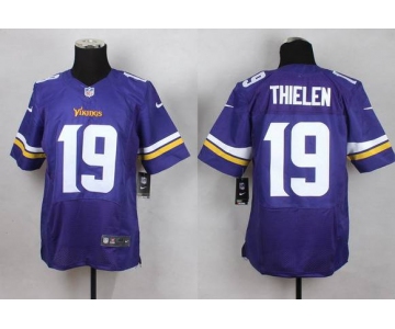 Men's Minnesota Vikings #19 Adam Thielen 2013 Nike Purple Elite Jersey