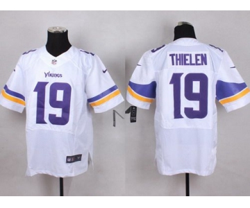 Men's Minnesota Vikings #19 Adam Thielen 2013 Nike White Elite Jersey