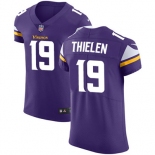 Men's Nike Minnesota Vikings #19 Adam Thielen Purple Team Color Stitched NFL Vapor Untouchable Elite Jersey