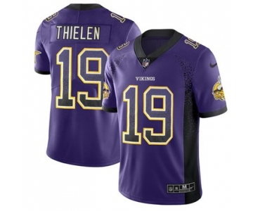 Nike Minnesota Vikings #19 Adam Thielen Purple Team Color Men's Stitched NFL Limited Rush Drift Fashion Jersey