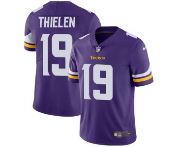 Nike Minnesota Vikings #19 Adam Thielen Purple Team Color Men's Stitched NFL Vapor Untouchable Limited Jersey