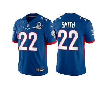 Men's Minnesota Vikings #22 Harrison Smith 2022 Royal NFC Pro Bowl Stitched Jersey