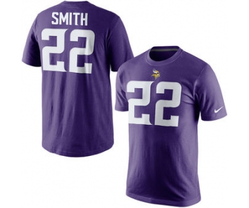 Men's Minnesota Vikings 22 Harrison Smith Nike Purple Player Pride Name & Number T-Shirt