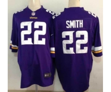 Nike Minnesota Vikings #22 Harrison Smith 2013 Purple Game Jersey