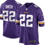 Nike Minnesota Vikings #22 Harrison Smith 2013 Purple Game Kids Jersey