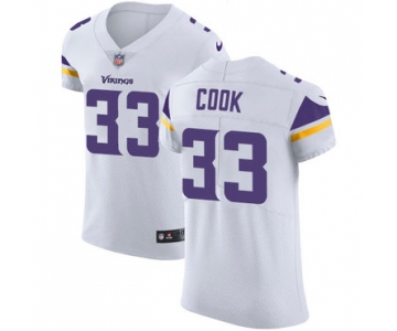 Men's Nike Minnesota Vikings #33 Dalvin Cook White Stitched NFL Vapor Untouchable Elite Jersey