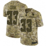 Nike Vikings #33 Dalvin Cook Camo Men's Stitched NFL Limited 2018 Salute To Service Jersey