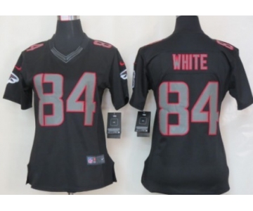 Nike San Francisco 49ers #84 Randy Moss Black Impact Limited Womens Jersey