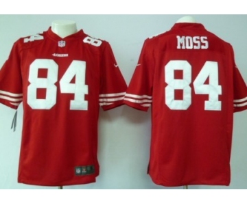 Nike San Francisco 49ers #84 Randy Moss Red Game Jersey