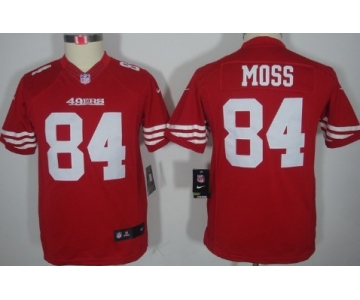 Nike San Francisco 49ers #84 Randy Moss Red Limited Kids Jersey