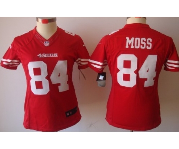 Nike San Francisco 49ers #84 Randy Moss Red Limited Womens Jersey