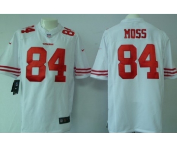 Nike San Francisco 49ers #84 Randy Moss White Game Jersey