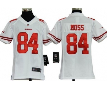 Nike San Francisco 49ers #84 Randy Moss White Game Kids Jersey