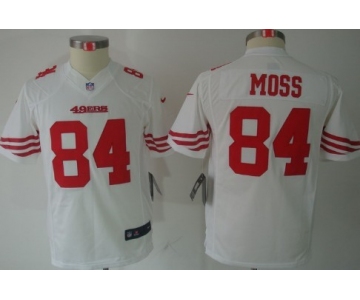 Nike San Francisco 49ers #84 Randy Moss White Limited Kids Jersey