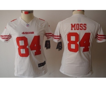 Nike San Francisco 49ers #84 Randy Moss White Limited Womens Jersey