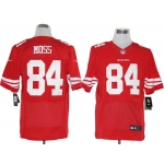Size 60 4XL-Randy Moss San Francisco 49ers #84 Red Stitched Nike Elite NFL Jerseys