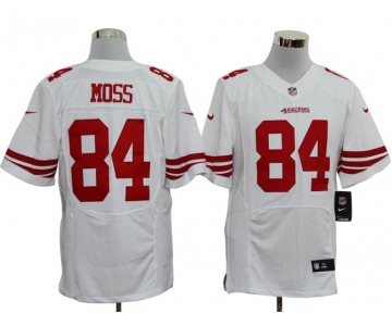 Size 60 4XL-Randy Moss San Francisco 49ers #84 White Stitched Nike Elite NFL Jerseys