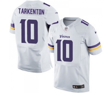 Men's Minnesota Vikings #10 Fran Tarkenton Nike White Elite Jersey