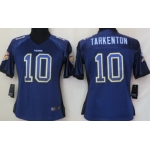 Nike Minnesota Vikings #10 Fran Tarkenton Drift Fashion Purple Womens Jersey