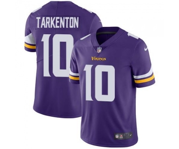 Nike Minnesota Vikings #10 Fran Tarkenton Purple Team Color Men's Stitched NFL Vapor Untouchable Limited Jersey