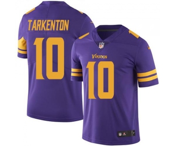 Nike Vikings #10 Fran Tarkenton Purple Men's Stitched NFL Limited Rush Jersey