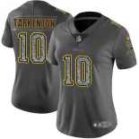 Women's Nike Minnesota Vikings #10 Fran Tarkenton Gray Static Stitched NFL Vapor Untouchable Limited Jersey