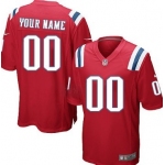Men's Nike New England Patriots Customized Red Game Jersey