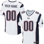 Men's Nike New England Patriots Customized White Elite Jersey