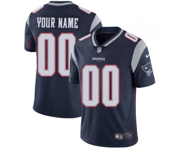 Men's Nike New England Patriots Navy Customized Vapor Untouchable Player Limited Jersey