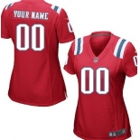 Women's Nike New England Patriots Customized Red Game Jersey