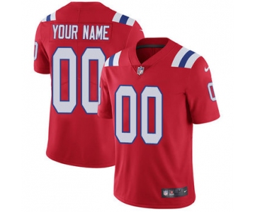 Youth Nike New England Patriots Alternate Red Customized Vapor Untouchable Limited NFL Jersey