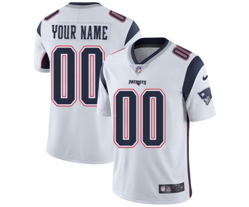 Youth Nike New England Patriots Road White Customized Vapor Untouchable Limited NFL Jersey