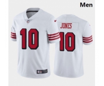 Men San Francisco 49ers #10 Mac Jones Color Rush White 2021 Draft Jersey