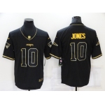 Men's New England Patriots #10 Mac Jones Black Gold 2020 Salute To Service Stitched NFL Nike Limited Jersey